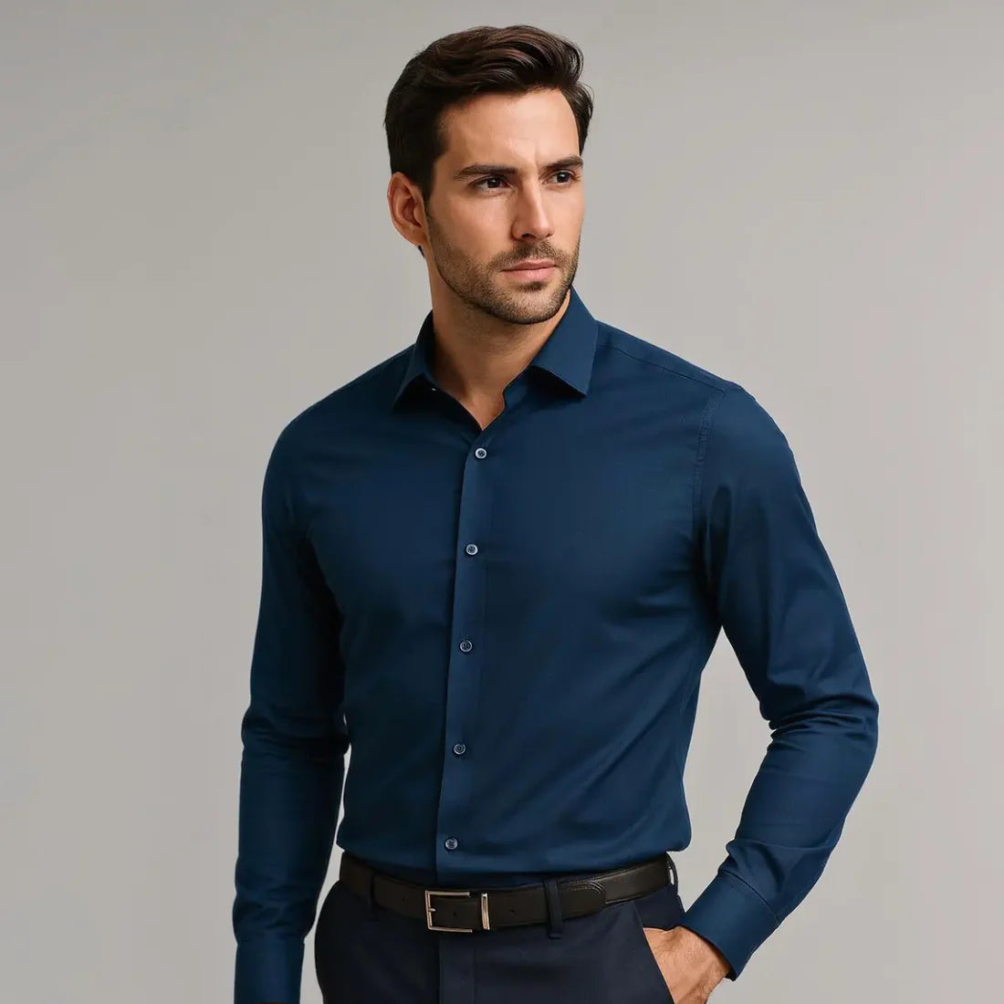 Mavendi slim fit wrinkle-free shirt